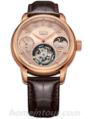 飞亚达DGA0088.PPR男表大师系列-棕色表带/表径&#8211;