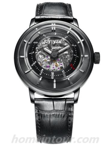 飞亚达GA8086.WWB男表大师系列-黑色表带/表径41mm