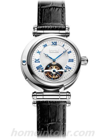 飞亚达GA8046.WWB男表大师系列-黑色表带/表径40.5mm