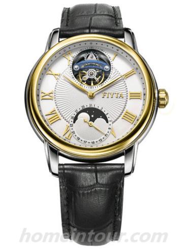 飞亚达GA8296.TWB男表大师系列-黑色表带/表径42mm