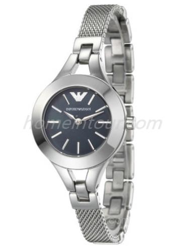 阿玛尼AR7328女表商务休闲系列-银色表带/表径22mm