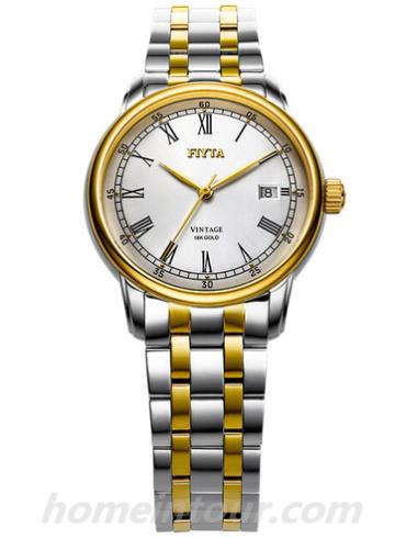 飞亚达LA8520._TYT女表金表系列-间金色表带/表径32x33mm