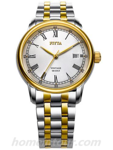 飞亚达GA8520._TYT男表金表系列-间金色表带/表径38.6x40.0mm