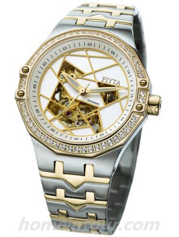 飞亚达LA2008.TWTD女表印象·城市系列-间金色表带/表径35mm