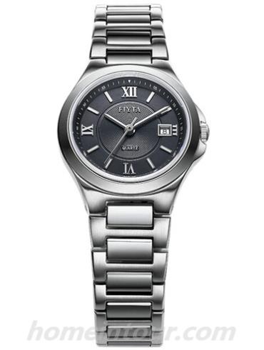 飞亚达L958.WBW女表锋逸系列-银白色表带/表径33.0x29.2mm