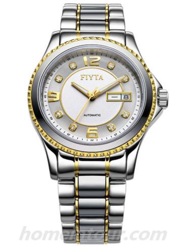 飞亚达LA8410.TWT女表锋逸系列-间金色表带/表径26.5mm