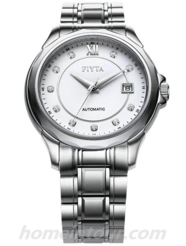 飞亚达GA8358.WWW男表锋逸系列-银白色表带/表径40.5mm