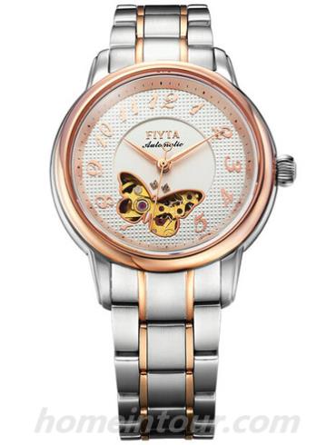 飞亚达LA8372.TWT女表摄影师系列-间金色表带/表径34.6mm