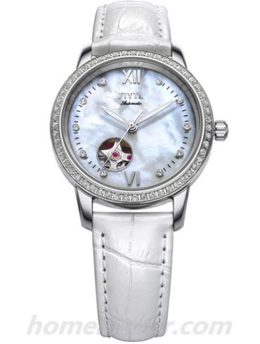 飞亚达LA8366.WWWD女表摄影师系列-白色表带/表径35mm