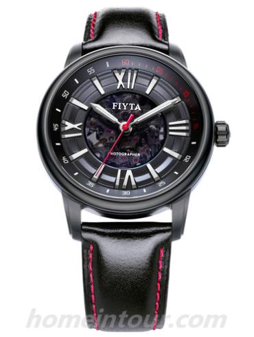 飞亚达GA8380.BBB男表摄影师系列-黑色表带/表径40mm
