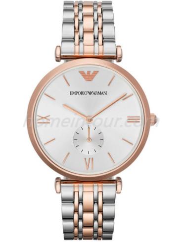 阿玛尼AR1677男表英伦风尚系列-间金色表带/表径40mm