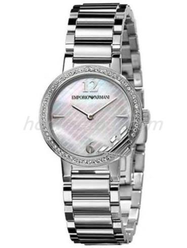 阿玛尼AR0746女表商务休闲系列-银色表带/表径33mm