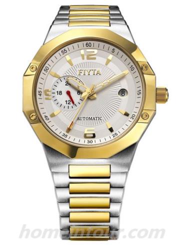 飞亚达GA8196.TWT男表凯旋系列-间金色表带/表径40mm