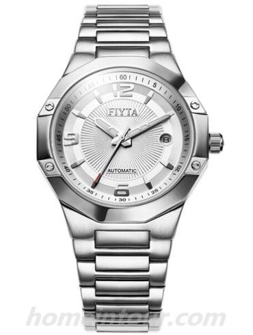 飞亚达GA8396.WWW男表凯旋系列-银白色表带/表径40mm