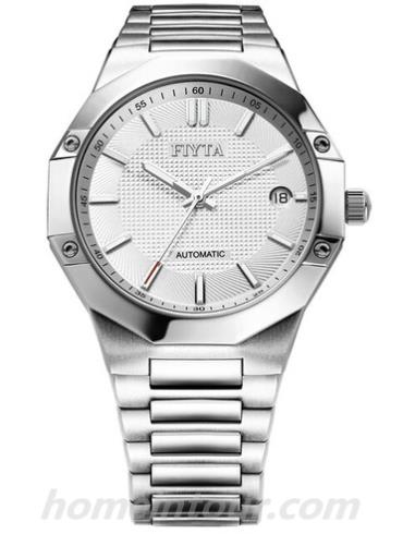 飞亚达GA8182.WWW男表凯旋系列-银白色表带/表径40mm