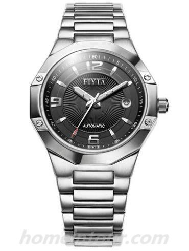 飞亚达GA8396.WBW男表凯旋系列-银白色表带/表径40mm