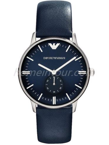 阿玛尼AR1647男表商务休闲系列-棕色表带/表径42mm