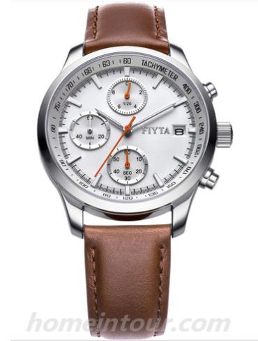 飞亚达G786.WWR男表琅轩系列-棕色表带/表径41mm