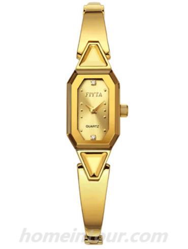 飞亚达L561.GGG女表玲珑系列-金色表带/表径12.6mm