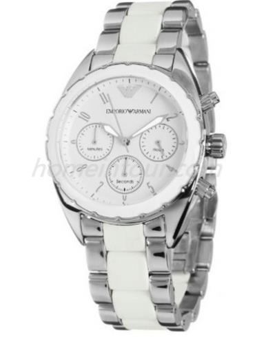 阿玛尼AR5940女表女士腕表系列-银色/白色表带/表径40mm