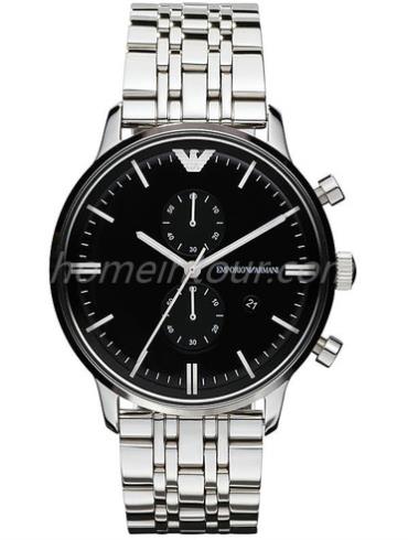 阿玛尼AR0389男表时尚男表系列-银色表带/表径43mm