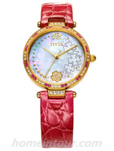 飞亚达DL0590.GWRS女表心弦系列-红色表带/表径30mm