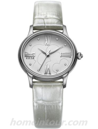 飞亚达L1585D.A001女表倾城系列-银色表带/表径32.5x29.5mm