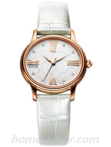 飞亚达L1585D.B001女表倾城系列-白色表带/表径32.5mm