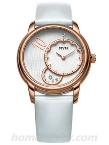 飞亚达L1560.B001女表倾城系列-白色表带/表径35mm