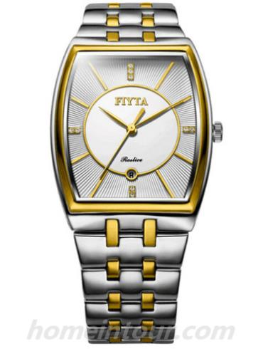 飞亚达G239.TWT男表卓雅系列-间金色表带/表径42mm