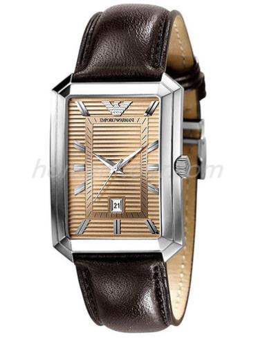 阿玛尼AR0456男表时尚男表系列-棕色表带/表径&#8211;