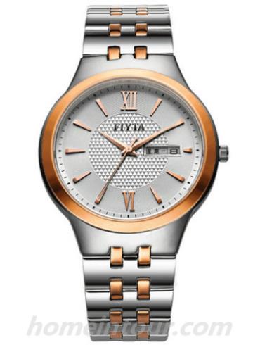 飞亚达G268.MWM男表卓雅系列-间金色表带/表径44mm