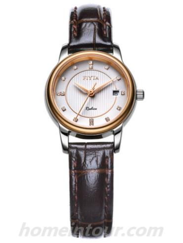 飞亚达L258.MWR女表-棕色表带/表径25.4mm