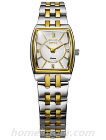 飞亚达L239.TWT女表卓雅系列-间金色表带/表径27.4mm