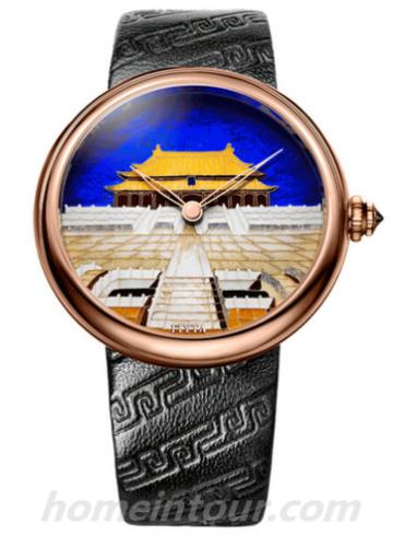 飞亚达E2114.PSB男表艺系列-黑色表带/表径40mm