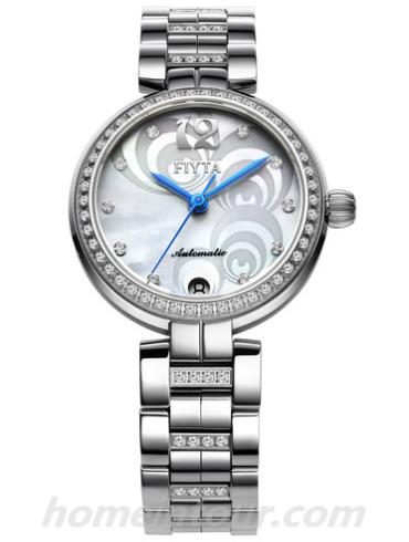 飞亚达LA8626.WWWH_女表心弦系列-银白色表带/表径32mm