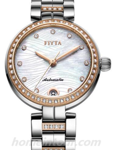 飞亚达LA8618.MWMH女表心弦系列-间金色表带/表径32mm