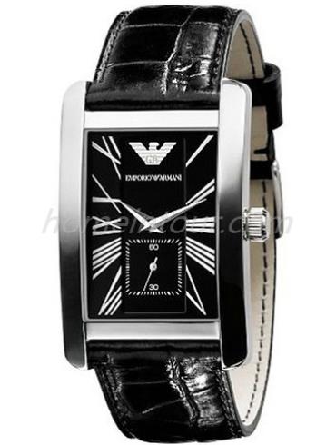 阿玛尼AR0143男表时尚男表系列-黑色表带/表径&#8211;