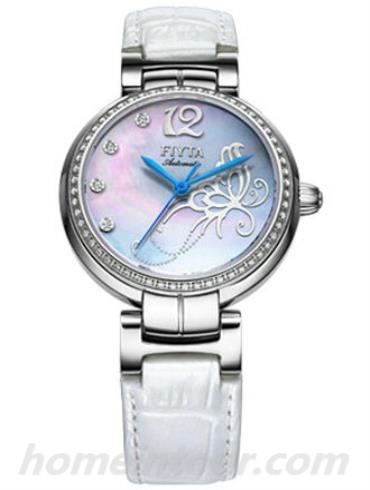 飞亚达LA8408.WWWD女表芯动系列-白色表带/表径32mm