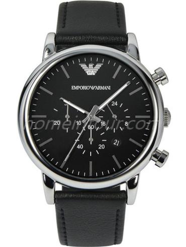 阿玛尼AR1828男表LUIGI系列-黑色表带/表径46mm