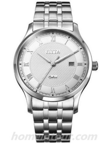 飞亚达G240.WWW男表卓雅系列-银色表带/表径39mm