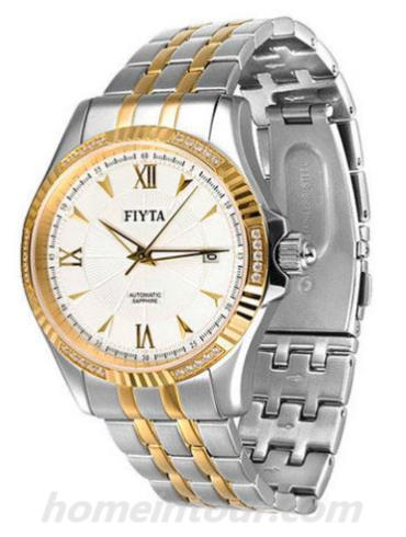 飞亚达GJ060.TWT男表芯动系列-间金色表带/表径38.5mm