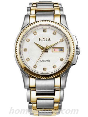 飞亚达GA8130.TWT男表芯动系列-间金色表带/表径40.5mm