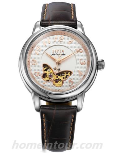 飞亚达LA8272.WWR女表摄影师系列-棕色表带/表径34.8mm