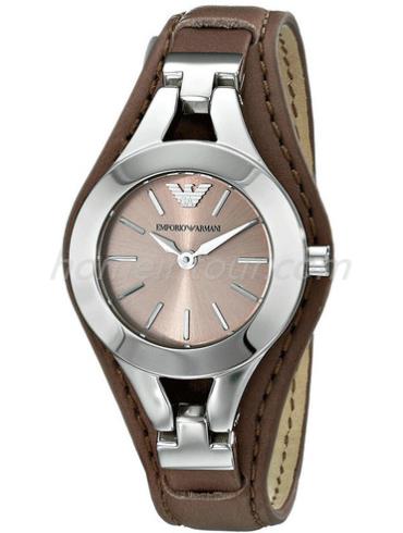 阿玛尼AR7382女表CHIARA系列-棕色表带/表径26mm