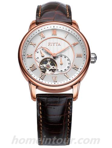 飞亚达GA8270.GWR男表摄影师系列-棕色表带/表径40mm