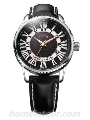 飞亚达GA8236.WBB男表摄影师系列-黑色表带/表径40mm