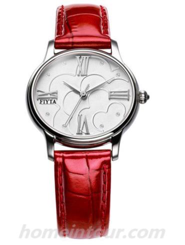 飞亚达L575.WWSD女表倾城系列-红色表带/表径32.5mm