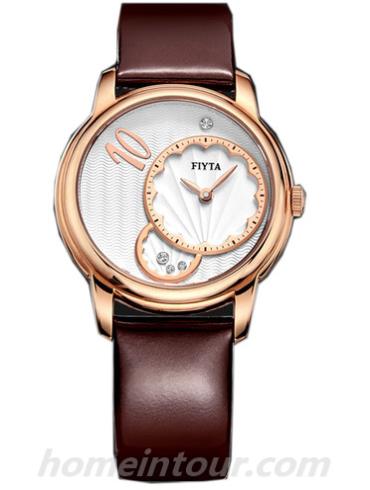 飞亚达L560.PTR女表倾城系列-棕色表带/表径35mm