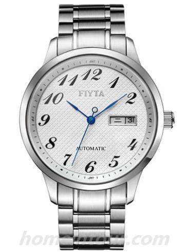 飞亚达GA8038.WWW男表琅轩系列-银色表带/表径38mm